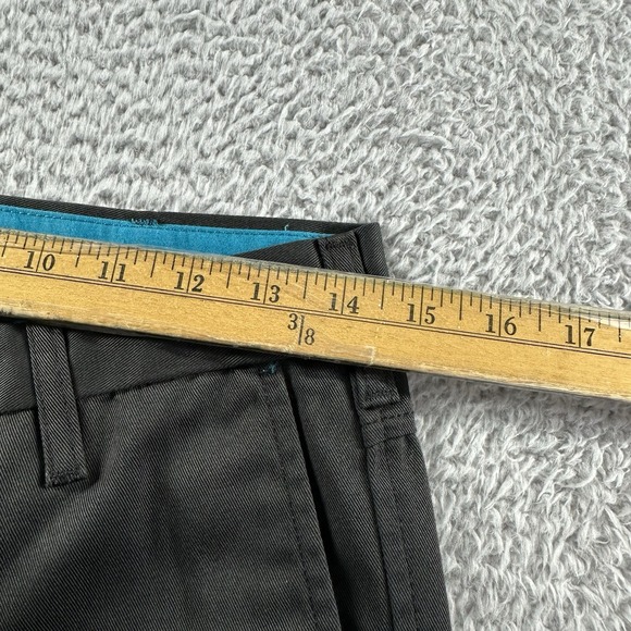 Levi's Sta - Prest Pants Mens 29x30 (Actual 28x24) Dark Gray Slacks Chino Hemmed - Picture 4 of 11